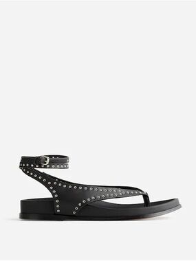 NWOT Madewell Black Studded Gladiator Sandal